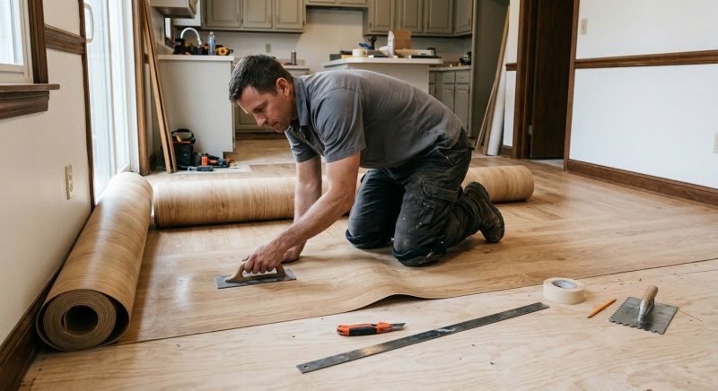 Sheet Flooring Installation in Clarkston, MI