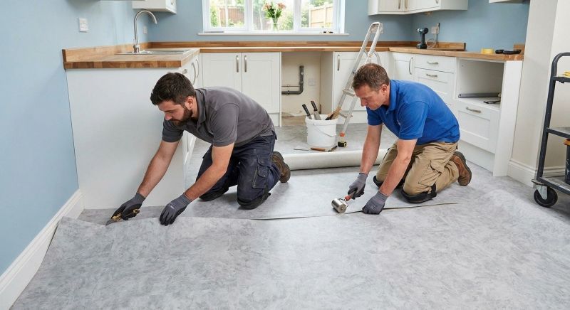 Sheet Linoleum Installation in Troy, MI